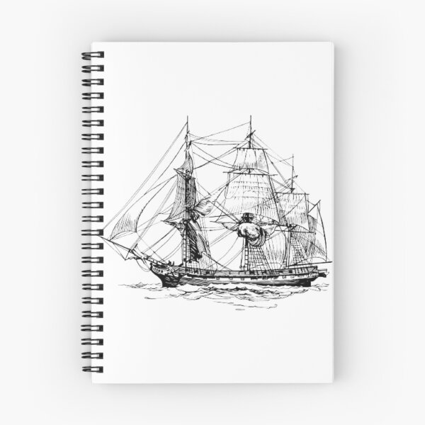 Item preview, Monochrome Black and white Walk Travel Ship designed and sold by imhae.