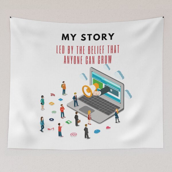Item preview, My Story Led by the belief that Anyone can Grow designed and sold by exclusivebucket.