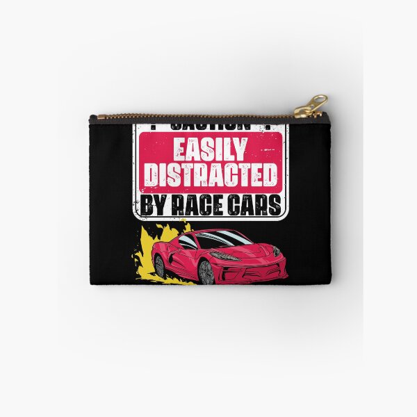 Item preview, Easily Distracted By Cars Funny Auto Racing Humor For Racers designed and sold by Nessshirts.