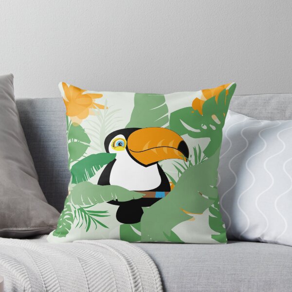 Item preview, Cute toucan sitting on a branche in the rainforest designed and sold by melissamaduka.