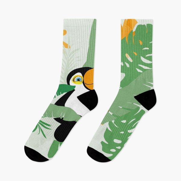 Item preview, Cute toucan sitting on a branche in the rainforest designed and sold by melissamaduka.