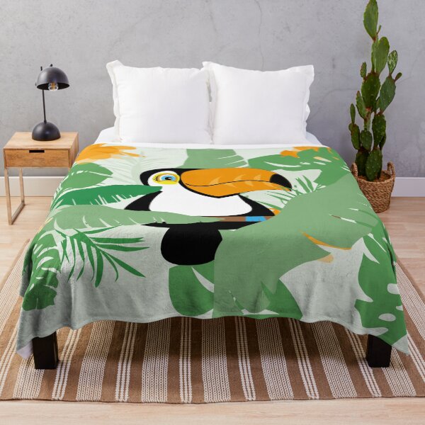 Item preview, Cute toucan sitting on a branche in the rainforest designed and sold by melissamaduka.