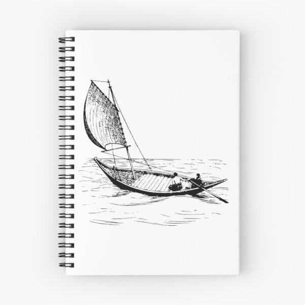 Item preview,  Monochrome Black and white Walk Travel Ship Boat designed and sold by imhae.