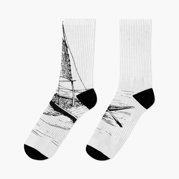 Item preview,  Monochrome Black and white Walk Travel Ship Boat designed and sold by imhae.