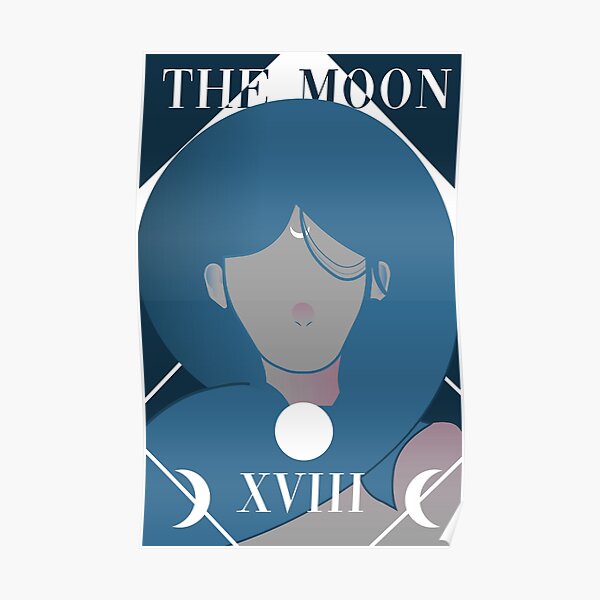 The Moon Arcana Tarot Poster