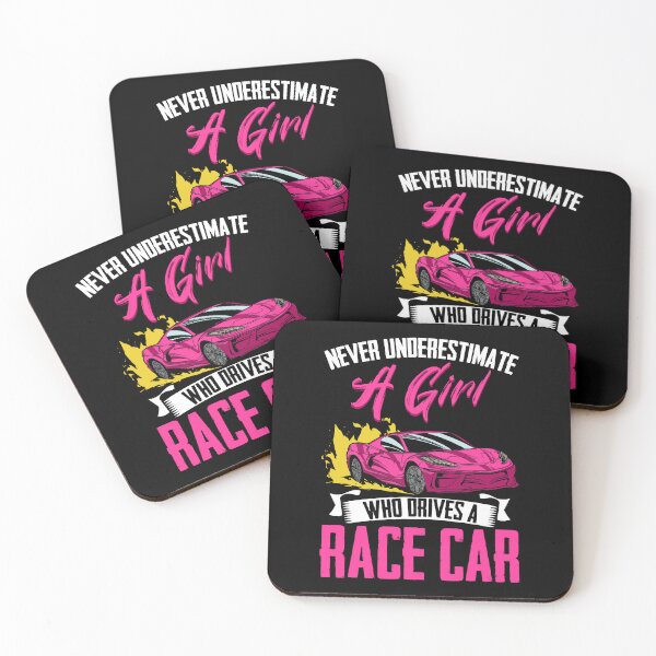 Item preview, Never Underestimate A Girl Funny Car Race For Racecar Driver designed and sold by Nessshirts.