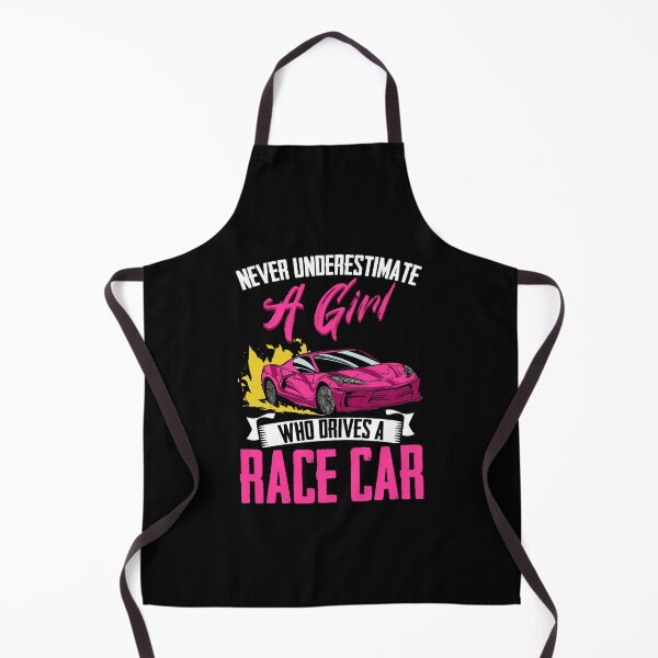 Item preview, Never Underestimate A Girl Funny Car Race For Racecar Driver designed and sold by Nessshirts.