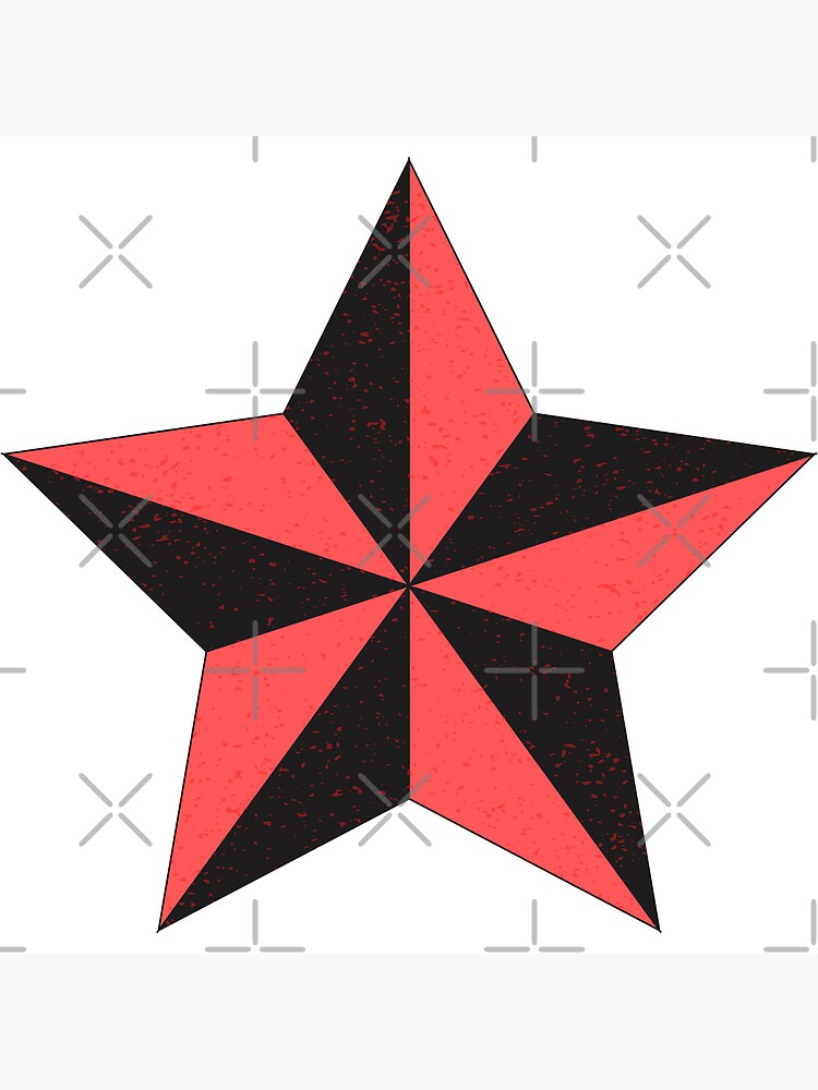 "RED BLACK STAR" Poster for Sale by Redbubble