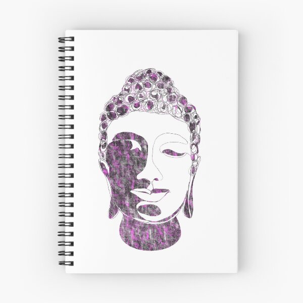 Item preview, Hand drawn Buddha Silhouette Partly Purple designed and sold by AMSonArt.