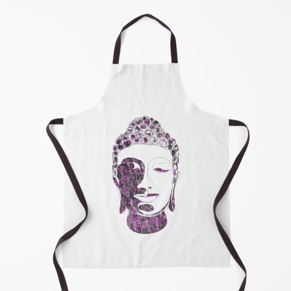 Item preview, Hand drawn Buddha Silhouette Partly Purple designed and sold by AMSonArt.
