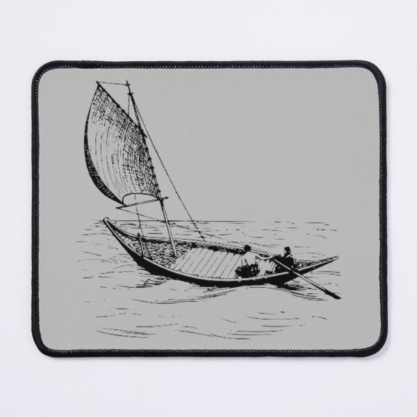 Item preview,  Monochrome Black and white Walk Travel Ship Boat designed and sold by imhae.