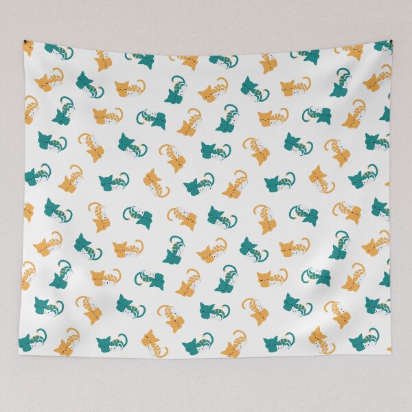 Item preview, Cute Sleeping Cat Pattern III designed and sold by FlinArt.