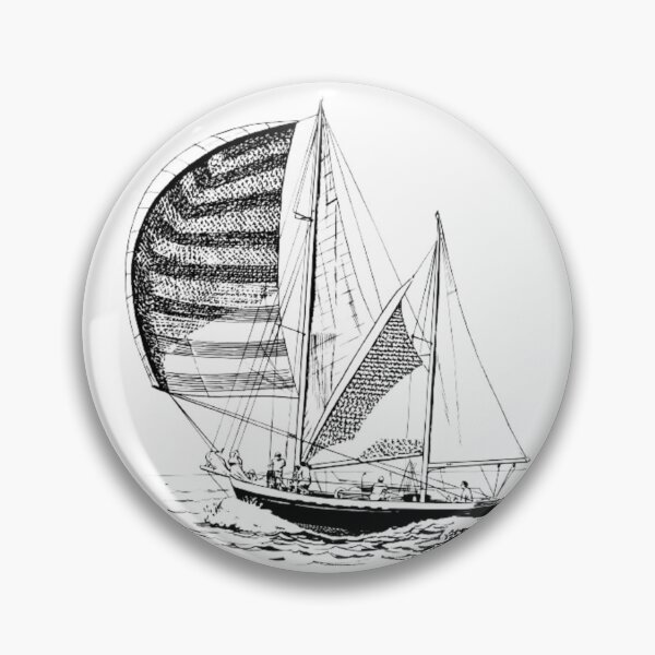 Item preview, Monochrome Black and white Walk Travel Ship designed and sold by imhae.