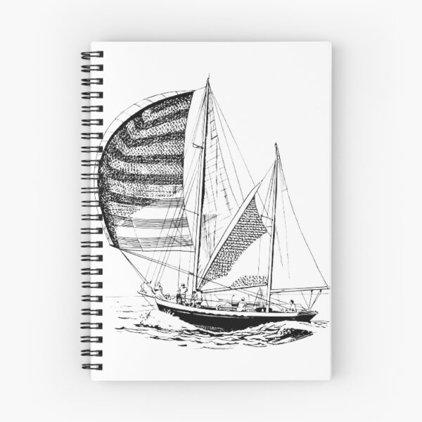 Item preview, Monochrome Black and white Walk Travel Ship designed and sold by imhae.