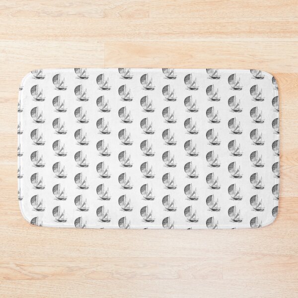 Item preview, Monochrome Black and white Walk Travel Ship designed and sold by imhae.