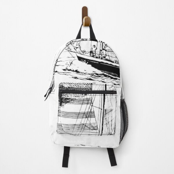 Item preview, Monochrome Black and white Walk Travel Ship designed and sold by imhae.