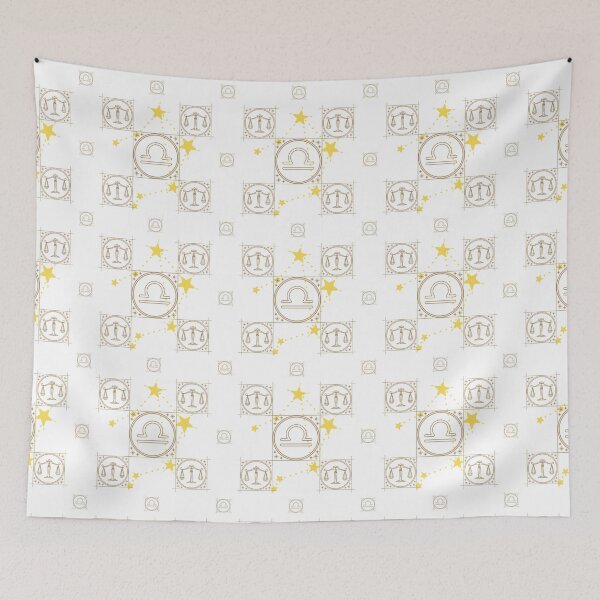 Item preview, Libra Zodiac Pattern on White designed and sold by sandhyabhagath.