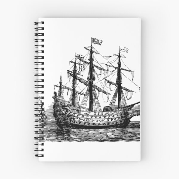 Item preview, Monochrome Black and white Walk Travel Ship designed and sold by imhae.