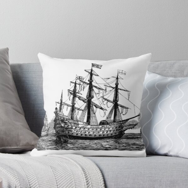 Item preview, Monochrome Black and white Walk Travel Ship designed and sold by imhae.