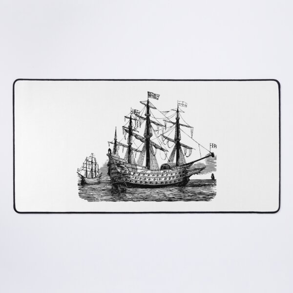 Item preview, Monochrome Black and white Walk Travel Ship designed and sold by imhae.