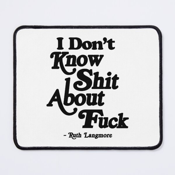 Item preview, I Don_t Know Shit About Fuck Funny Men Women Sarcastic Text Quote    designed and sold by ImeldaJenazan.