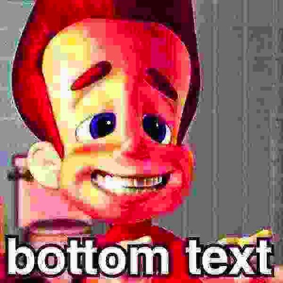 "Jimmy Neutron Deep Fried Meme" Poster by Snibel Redbubble