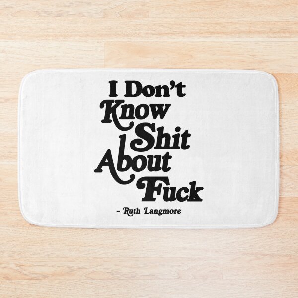 Item preview, I Don_t Know Shit About Fuck Funny Men Women Sarcastic Text Quote    designed and sold by ImeldaJenazan.