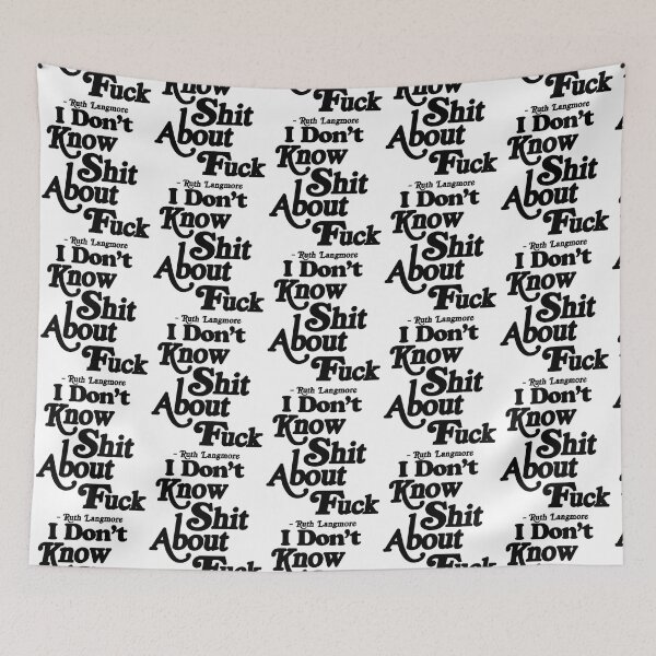 Item preview, I Don_t Know Shit About Fuck Funny Men Women Sarcastic Text Quote    designed and sold by ImeldaJenazan.