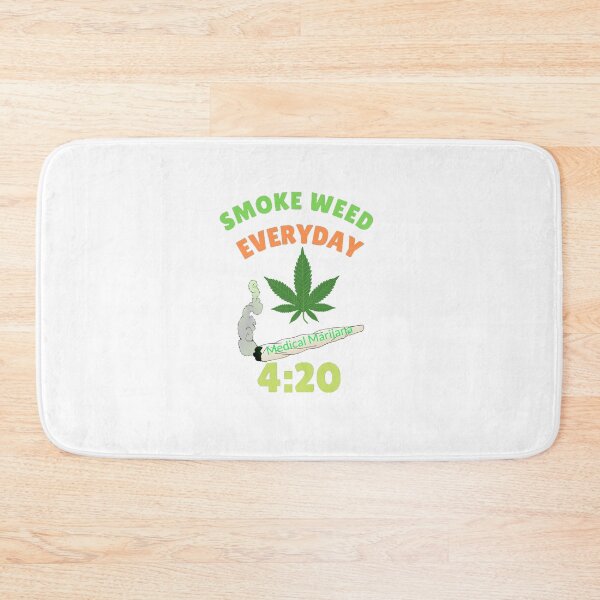 Aperçu de l'œuvre Fumer de l'herbe tous les jours, de la marijuana médicale, du cannabis, de l'herbe, créée et vendue par BestDesignbySof.