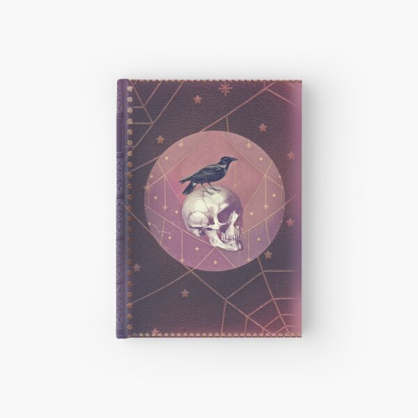 Crow and Skull Collage Hardcover Journal