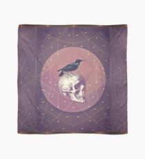 Crow and Skull Collage Scarf