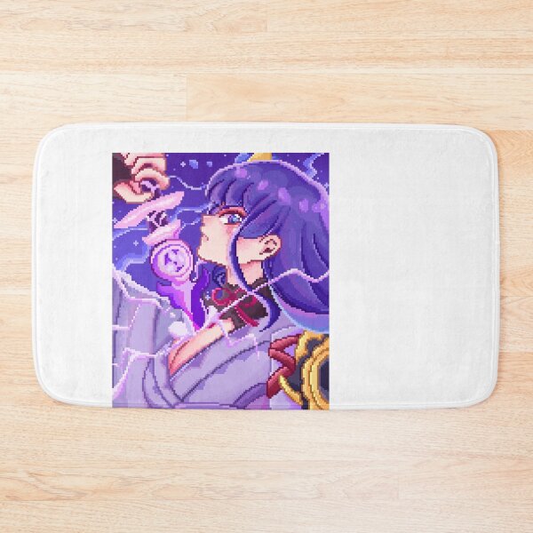 Item preview, Raiden Shogun Genshin pixel art designed and sold by Toyger-Lilly.