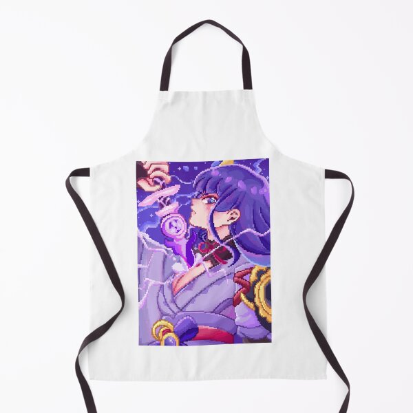 Item preview, Raiden Shogun Genshin pixel art designed and sold by Toyger-Lilly.