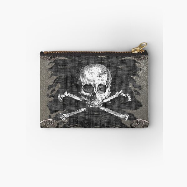 Item preview, Old Crossbones Skull Pirate Flag designed and sold by Eva Nev.