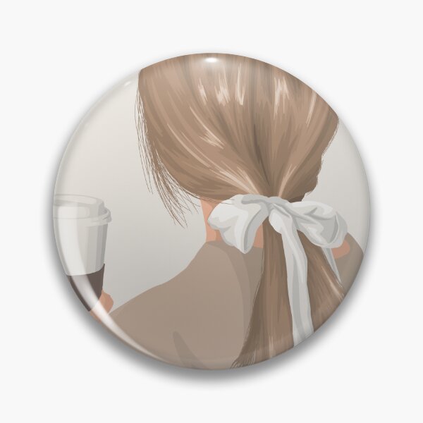 Item preview, Brown aesthetic girl | digital drawing of a girl holding a cup of coffee designed and sold by illustratedbye.