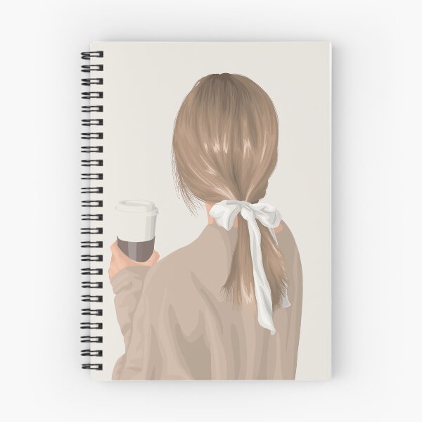 Item preview, Brown aesthetic girl | digital drawing of a girl holding a cup of coffee designed and sold by illustratedbye.