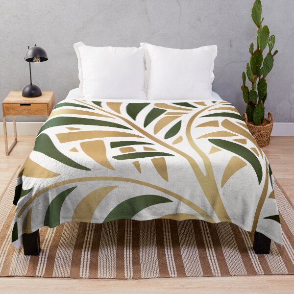 Item preview, Gold and Green Leaf Decor designed and sold by meggydesigns.