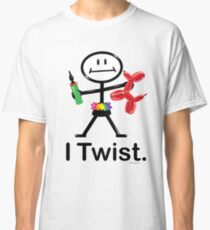 I Twist Balloon Artist Stick Figure Classic T-Shirt