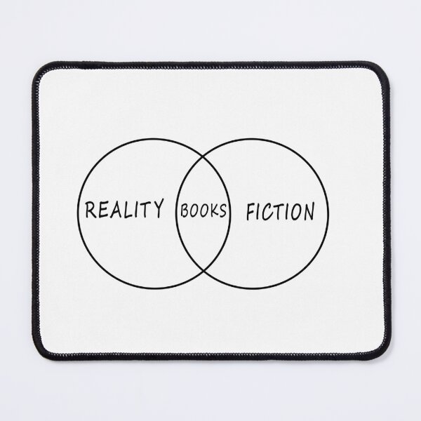 Item preview, Reality Fiction Congruence For Book lovers designed and sold by The Bookworm Store.
