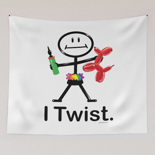 Item preview, I Twist Balloon Artist Stick Figure designed and sold by Heidi Haakenson.