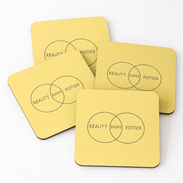 Item preview, Reality Fiction Congruence For Book lovers designed and sold by The Bookworm Store.