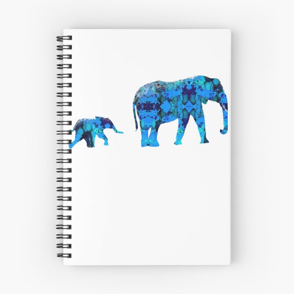 Item preview, Elefantes con manchas de tinta designed and sold by mrthink.