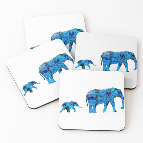 Item preview, Inkblot Elephants designed and sold by mrthink.