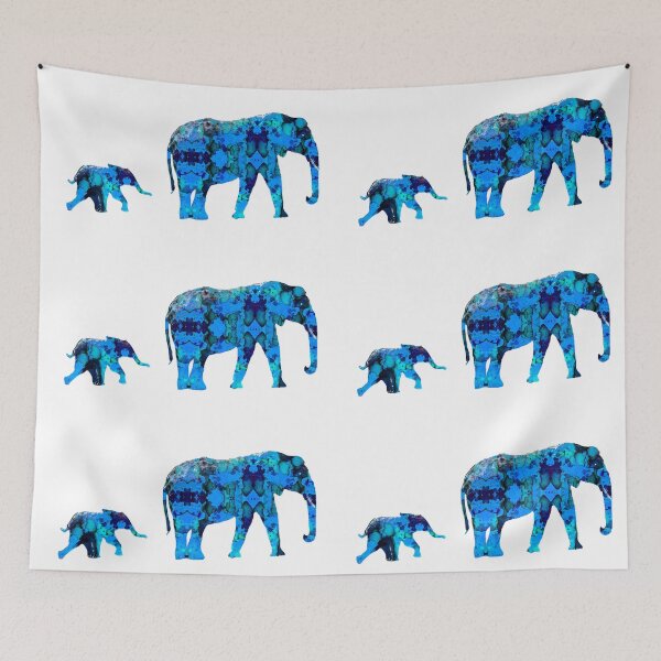 Item preview, Inkblot Elephants designed and sold by mrthink.