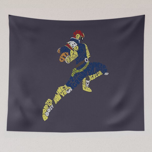 Item preview, Active Fighting Mysterious Racers Captain Falcon Typography - Justice Is Served! Retro designed and sold by CameronMagadis.
