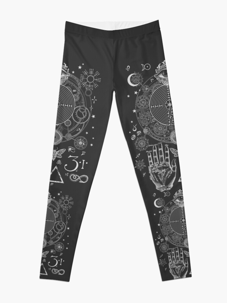 Alternate view of Magic Symbols for a Alchemist Dreamer Leggings