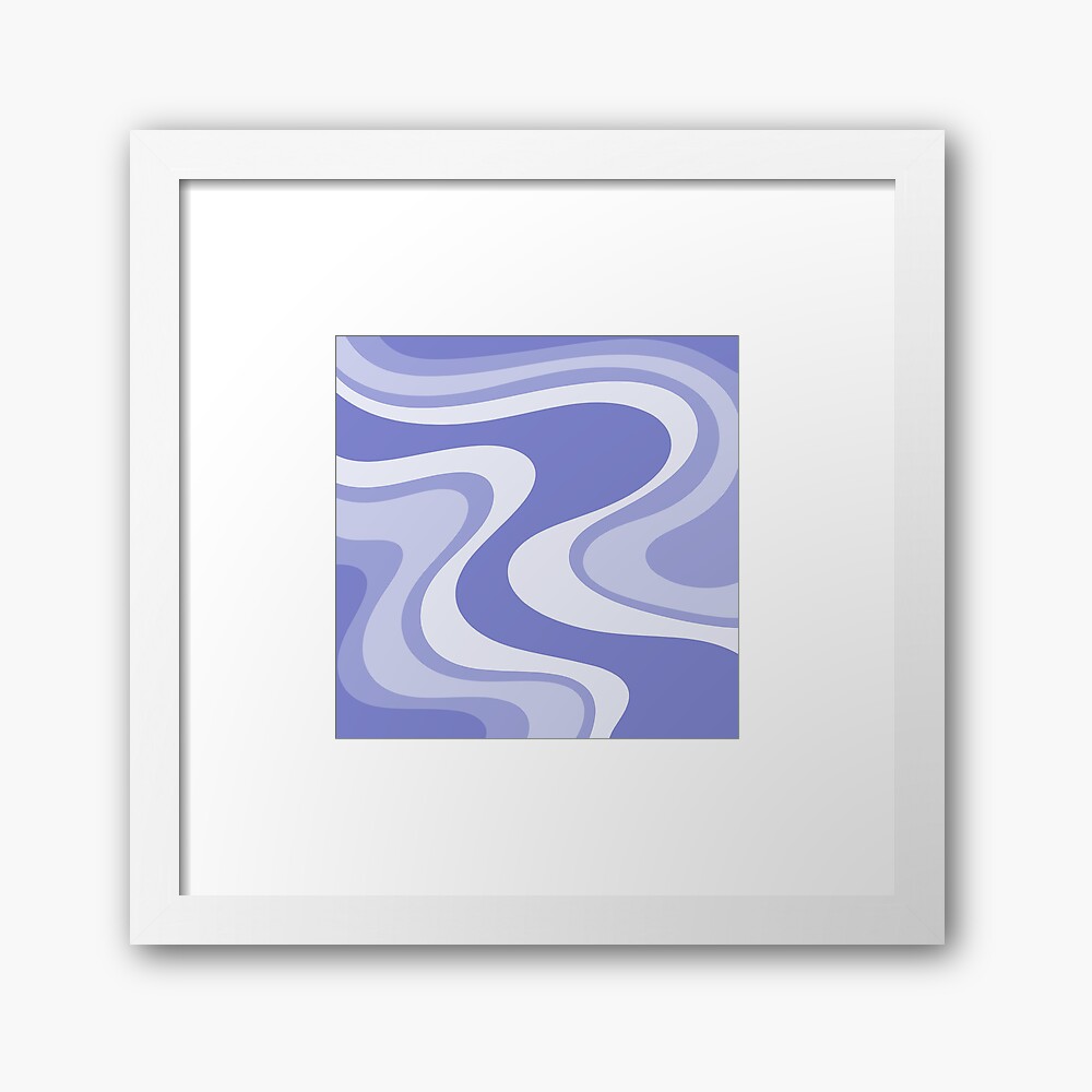 Light Purple Wave Machine Abstract Retro Swirl Pattern