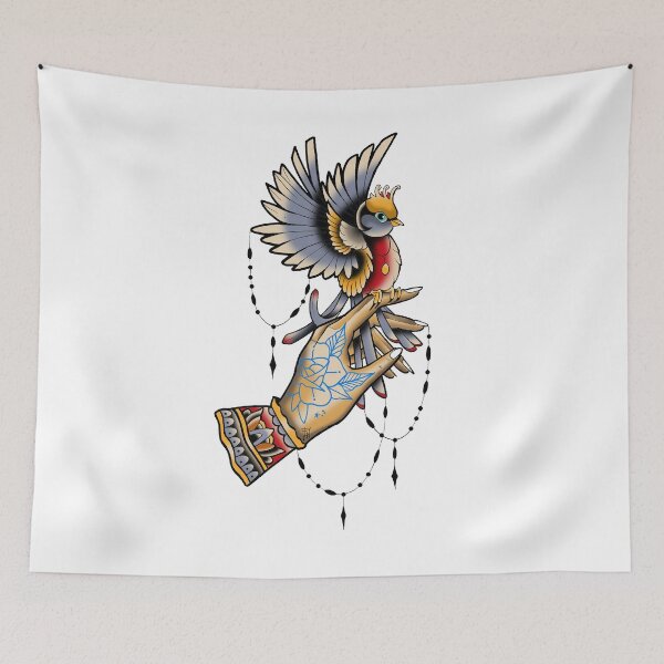 Item preview, Fkj hand and bird designed and sold by franckfkj.