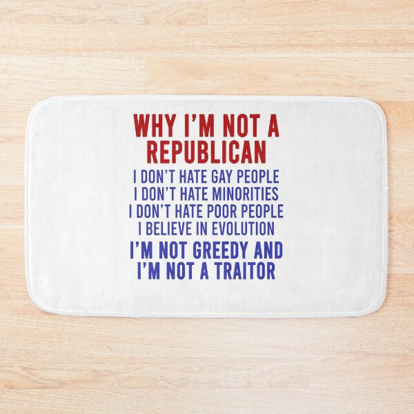 Item preview, Why I'm not a republican I don't hate gay people I don't hate minorities I don't hate poor people I believe in evolution designed and sold by addylolanden.