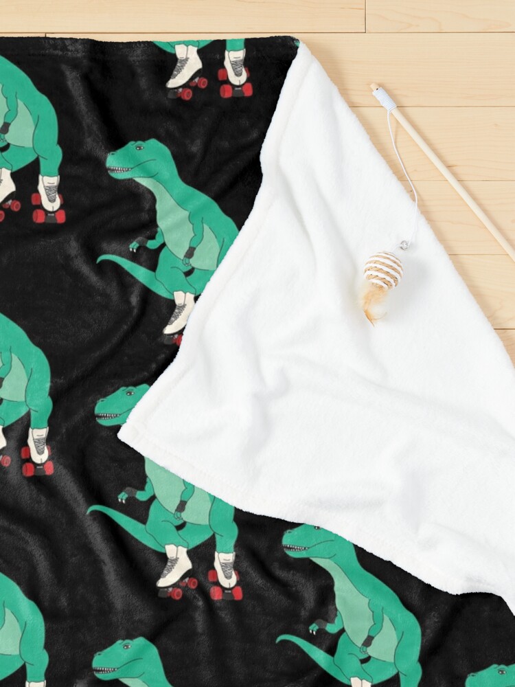 Pet Blanket, Tyrollersaurus Rex designed and sold by Christina McEwen